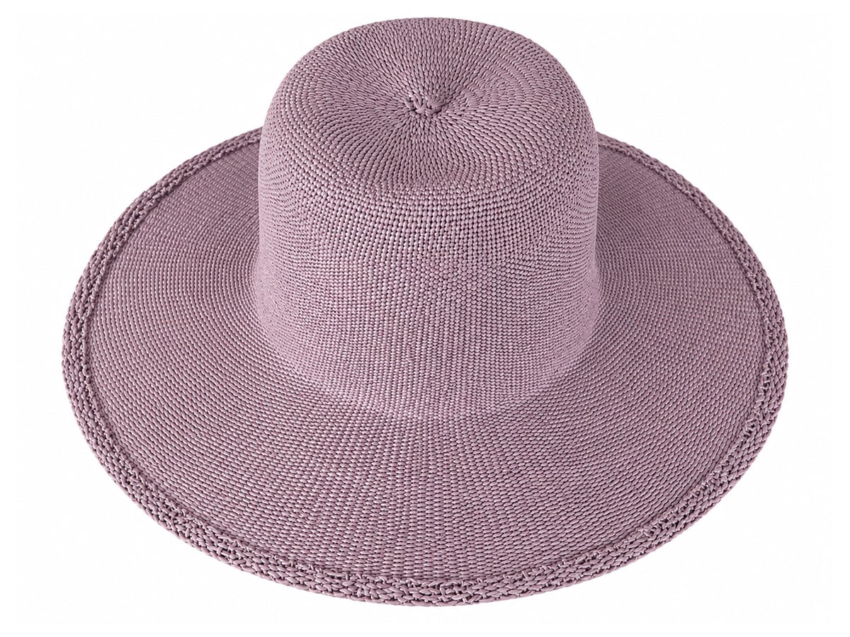 Mauve Paper Hat Body with a Tall Rounded Crown | product photo