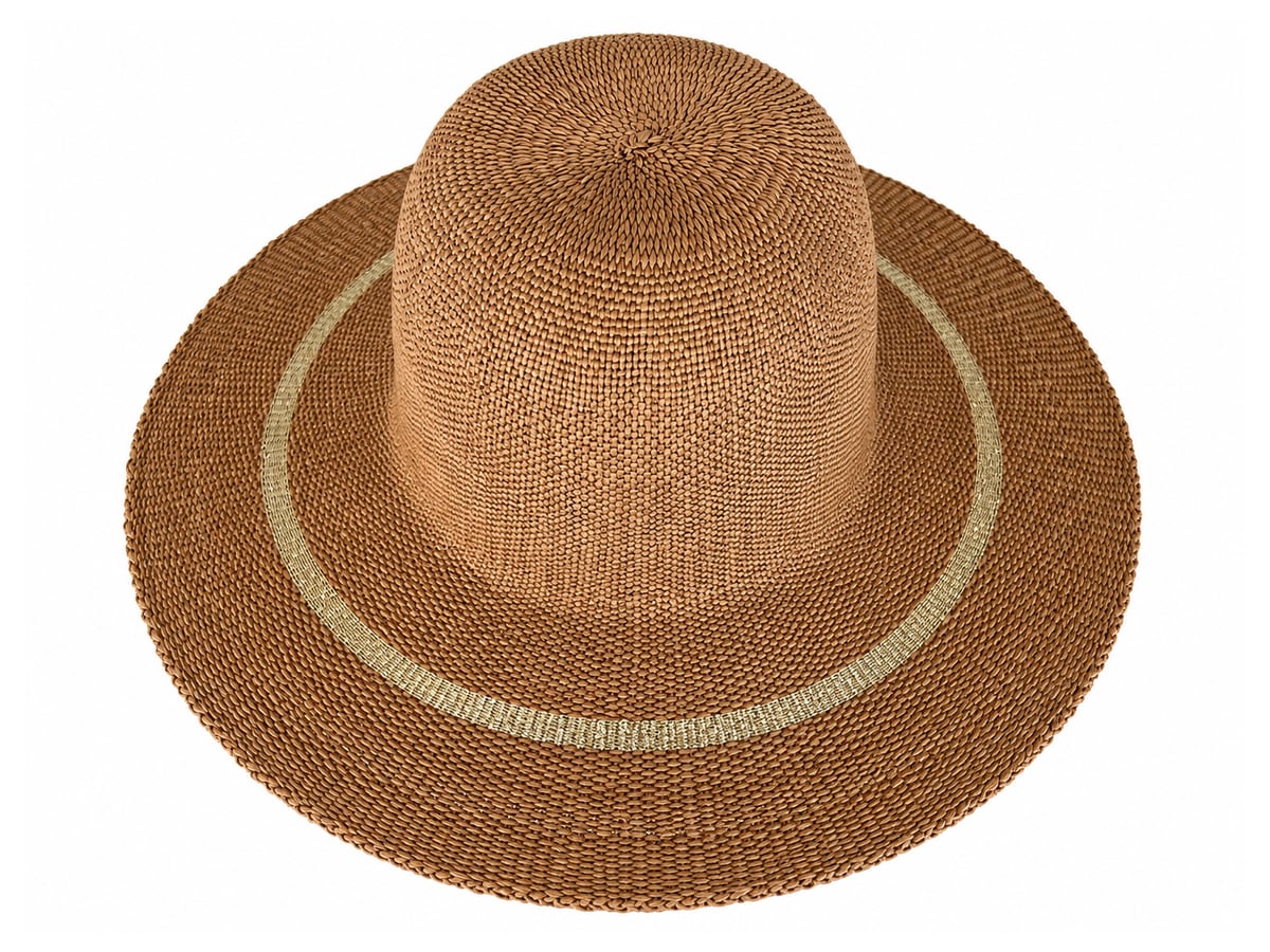 Caramel Paper Hat Body with a Pale Ring on the Brim | product photo