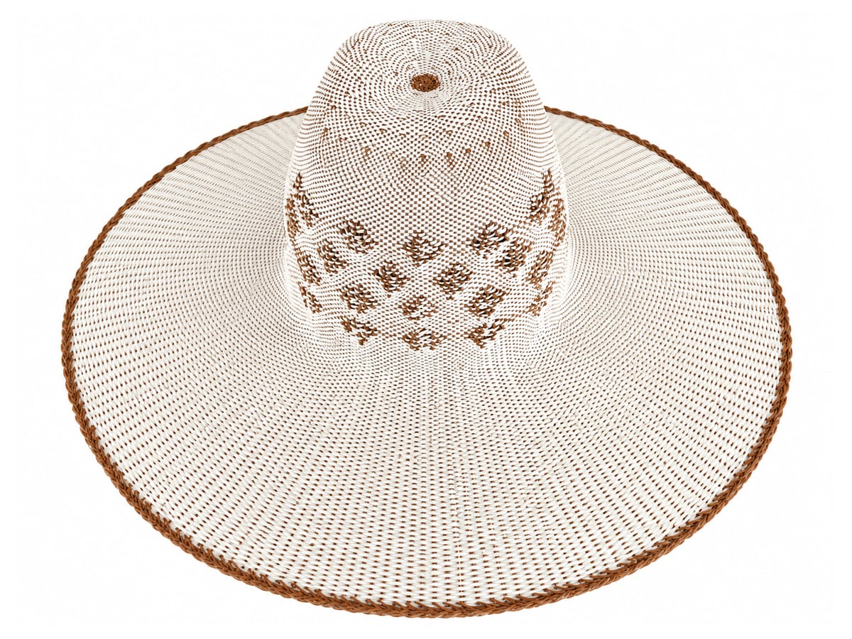 Ivory Paper Hat Body with an Open Diamond Crown | product photo