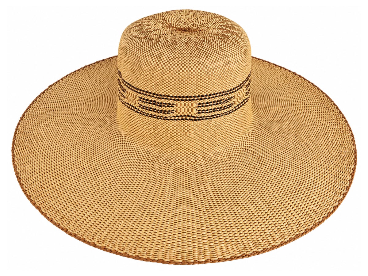 Honey-Tone Paper Hat Body with Geometric Openwork | product photo