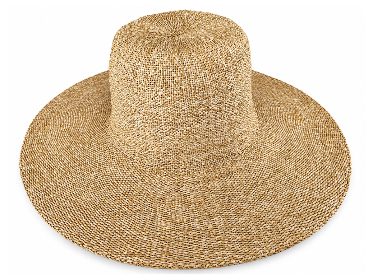 Golden-Tan Paper Hat Body with a Mottled Weave | product photo