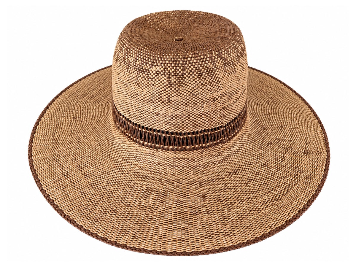 Brown Paper Hat Body with a Dark-Shaded Crown Top | product photo