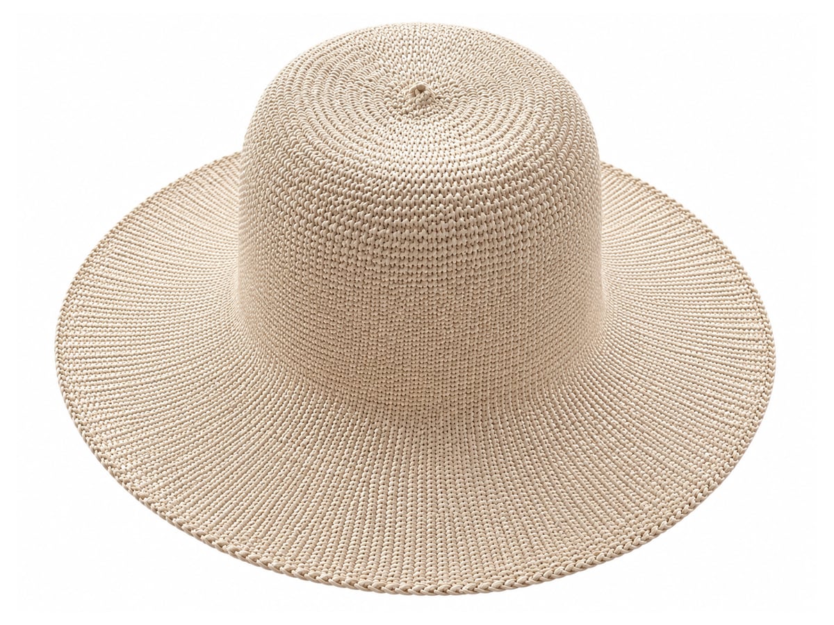 Beige Paper Hat Body with a Smooth Rounded Crown | product photo