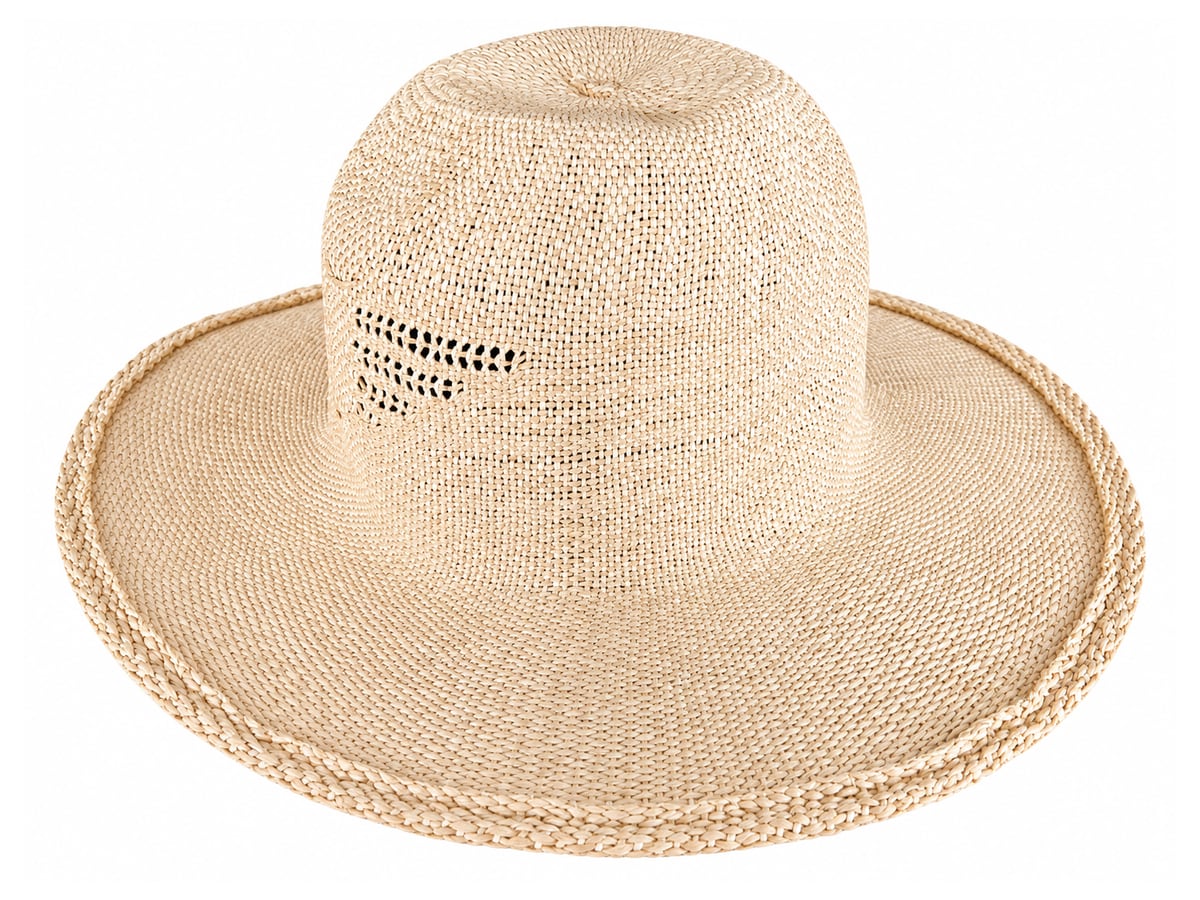 Cream Paper Hat Body with a Wing-Openwork Crown | product photo