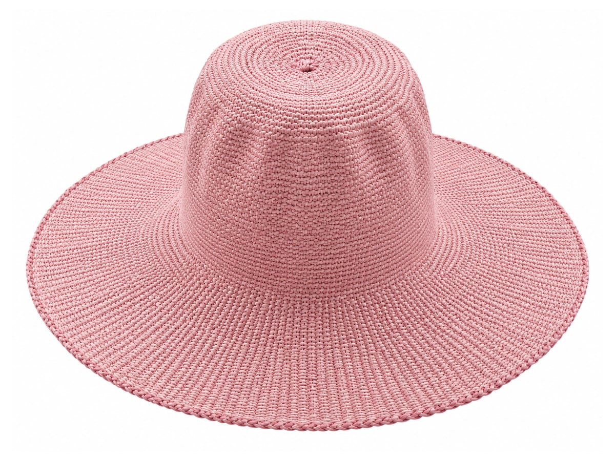 Dusty Pink Paper Hat Body with Soft Crown Folds | product photo