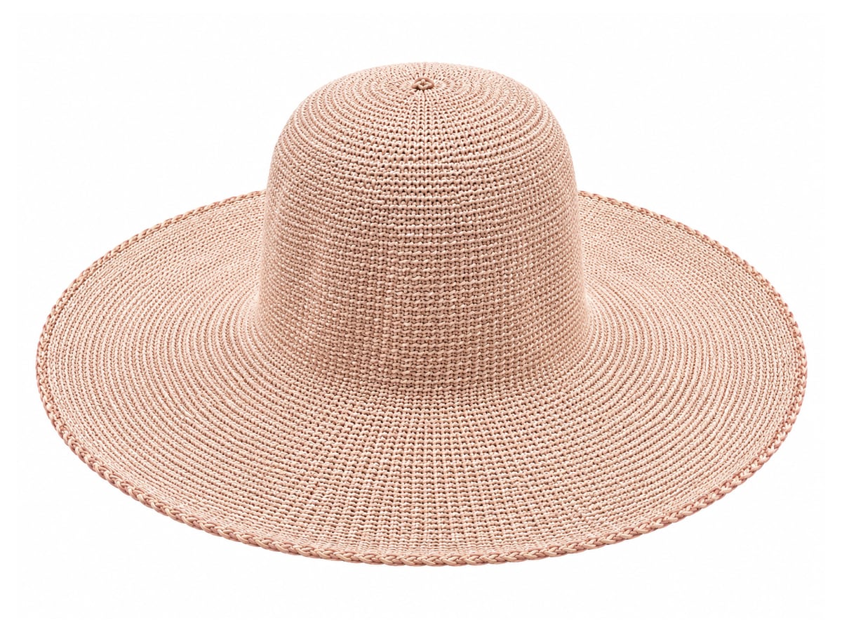 Peach Pink Paper Hat Body with Tall Rounded Crown | product photo