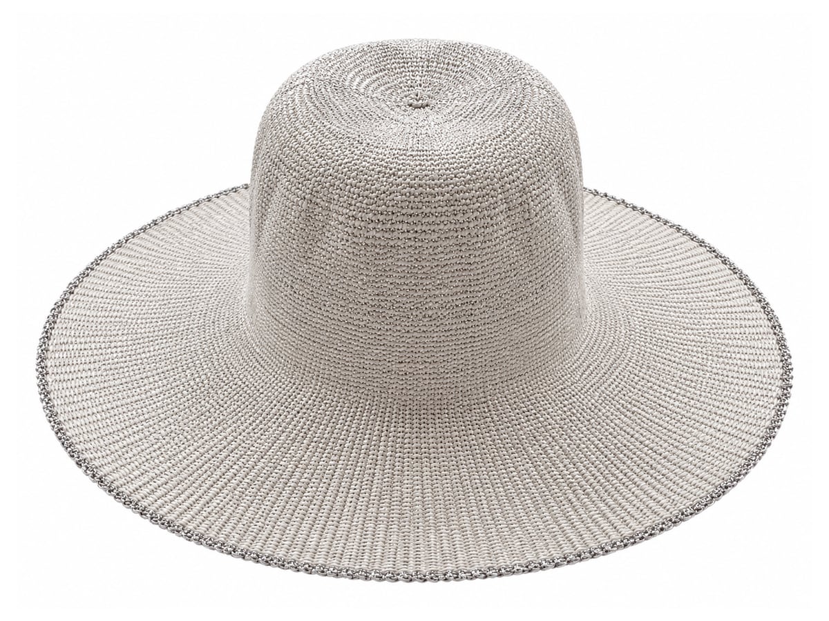 Light Gray Paper Hat Body with a Plain Rounded Crown | product photo