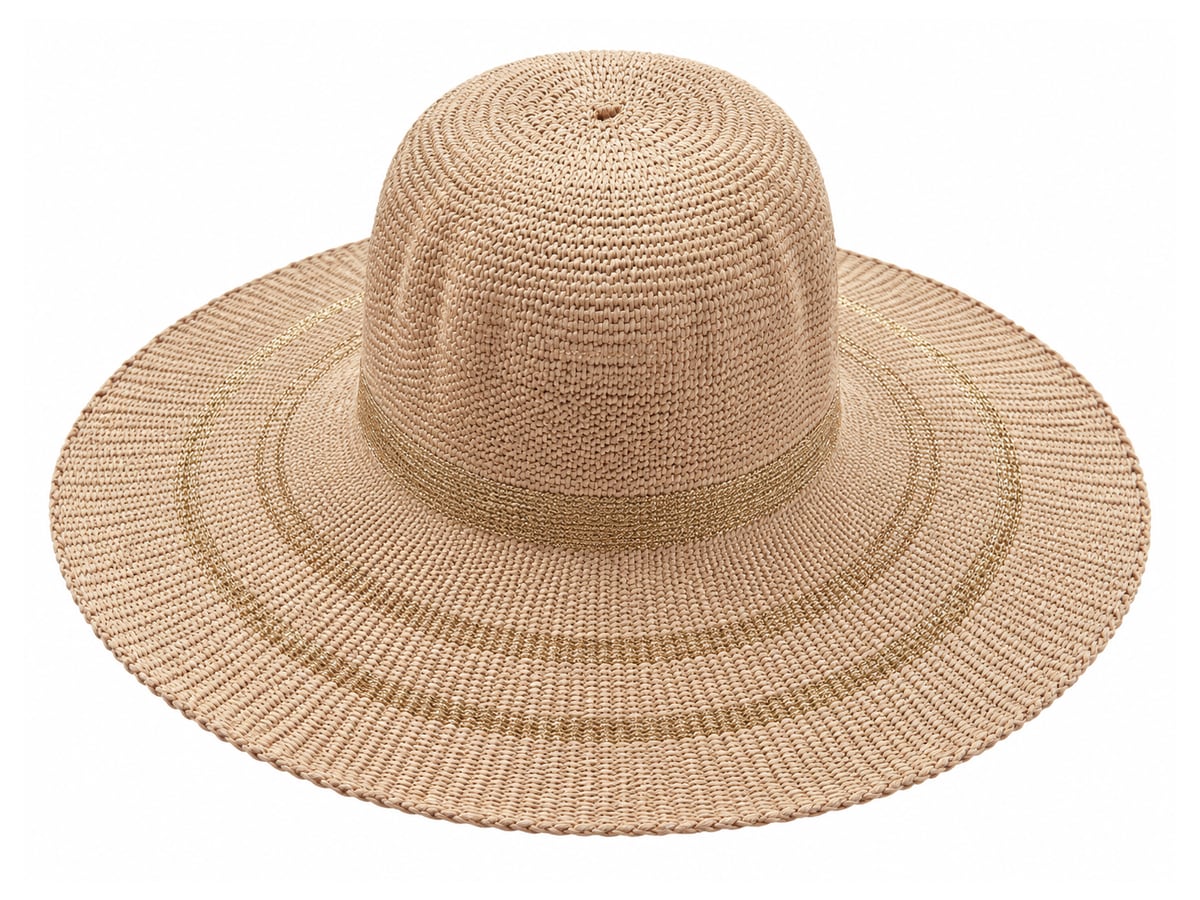 Beige Paper Hat Body with Subtle Concentric Rings | product photo