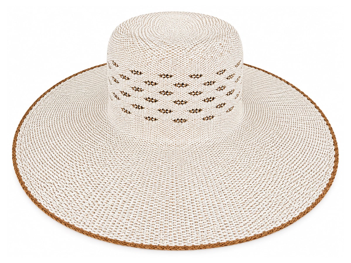 Ivory Paper Hat Body with Small Staggered Openings | product photo