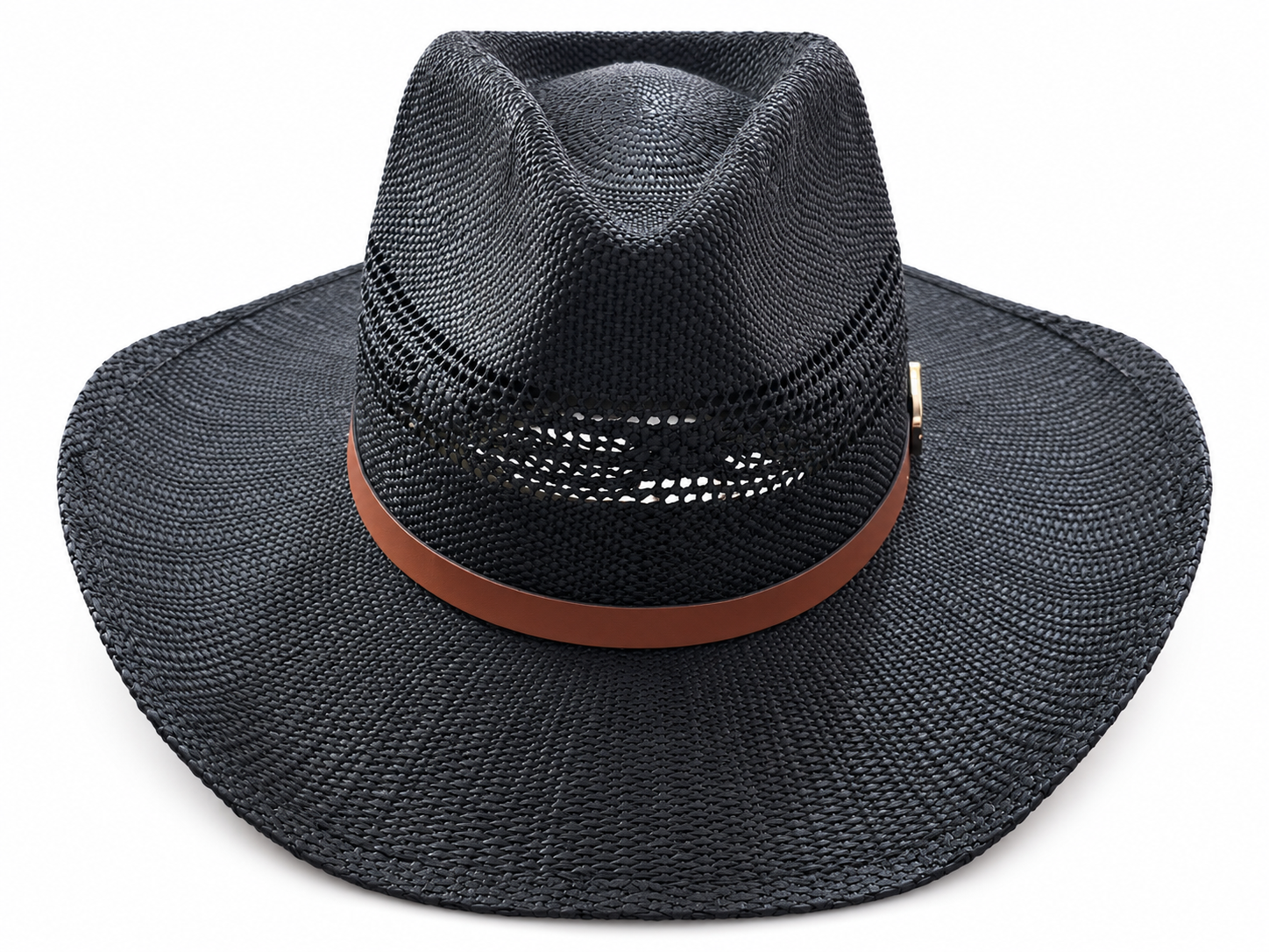 Black Wide Brim Cowboy Hat | product photo