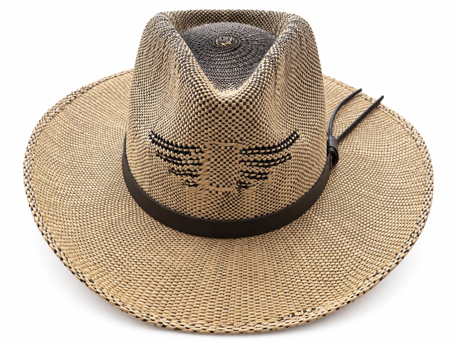 Beige Woven Cowboy Hat | product photo