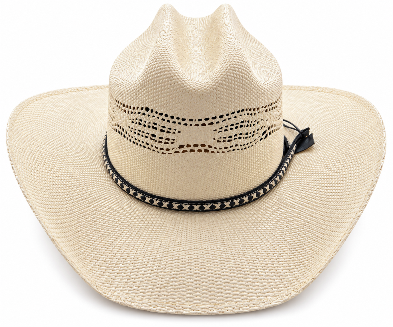 Ivory Decorated Cowboy Hat | product photo