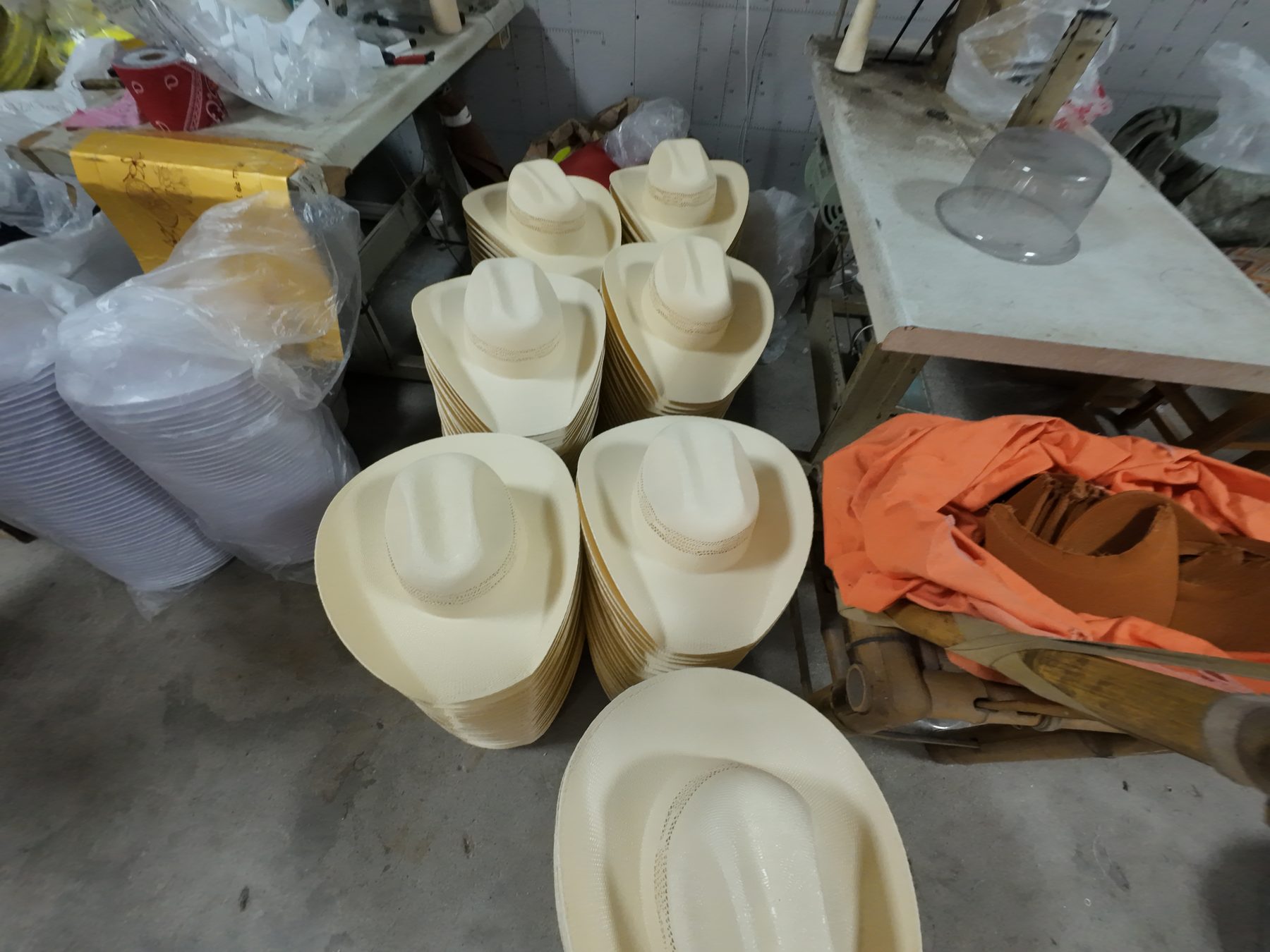 Finished hats ready for quality checking and shipment photo 13