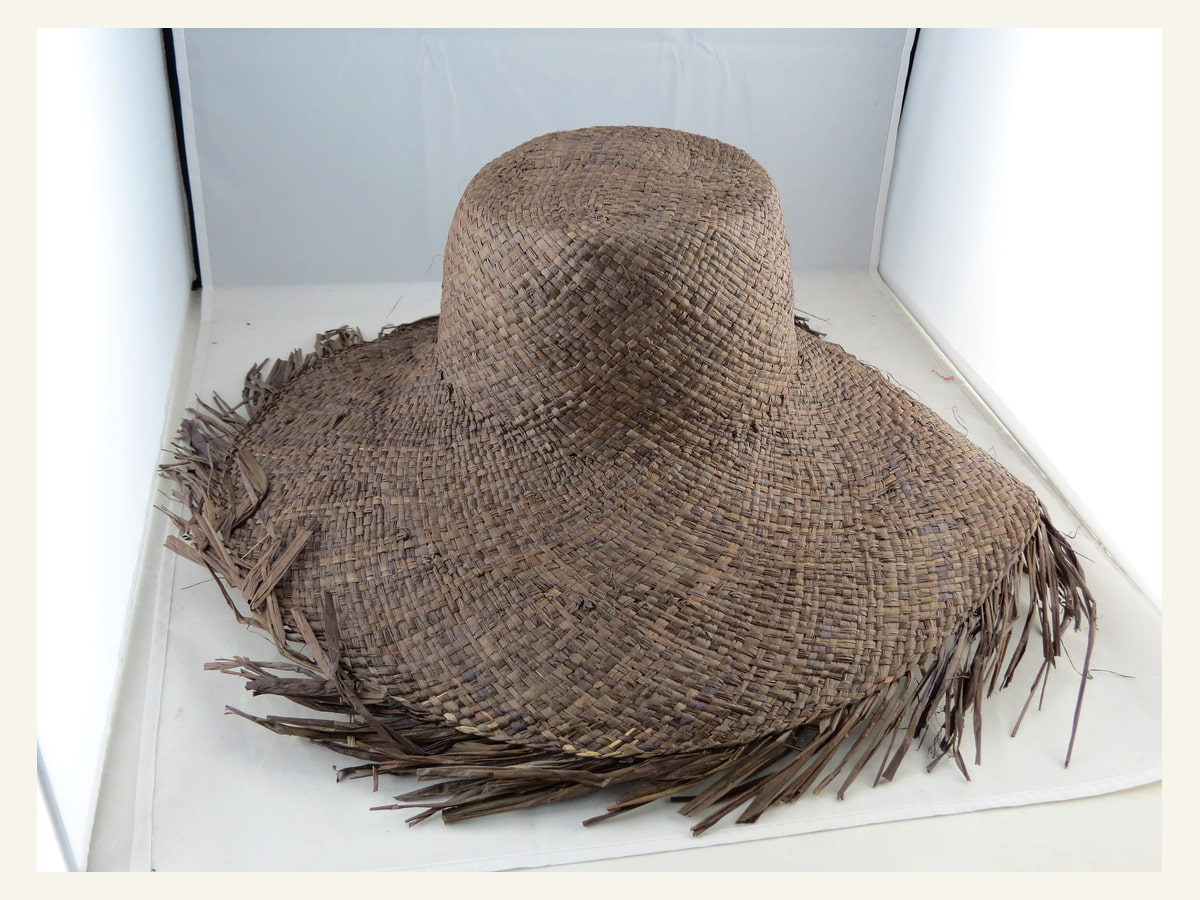 Dark Natural Straw Natural Straw Hat Body N11 for Wholesale | product photo