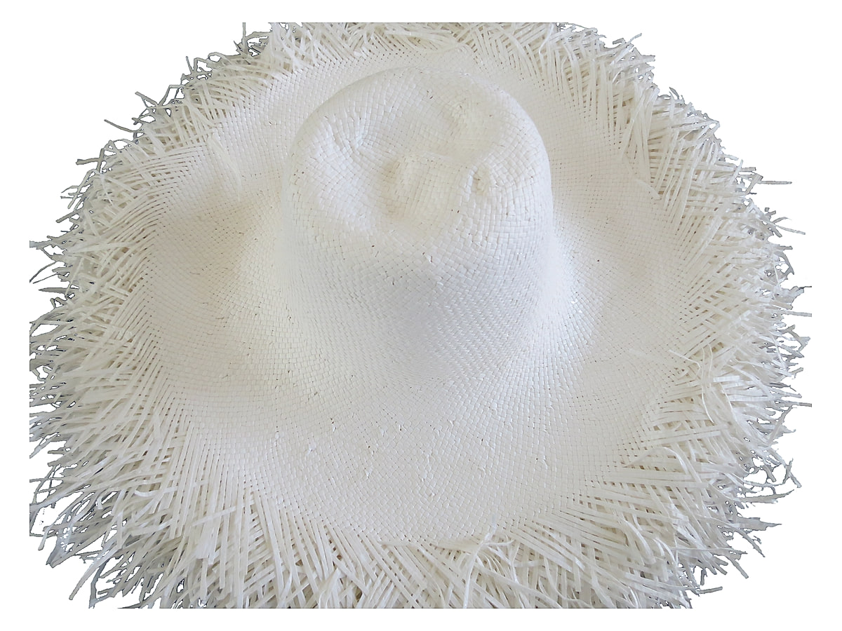 Pinched Crown Fringed Paper Hat Body | product photo