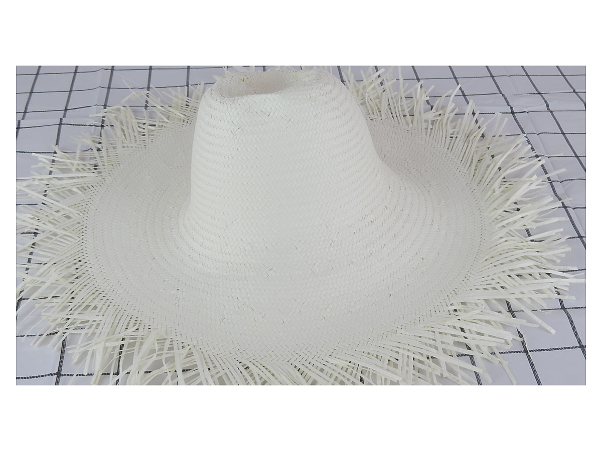 Tall Crown Fringed Paper Hat Body | product photo