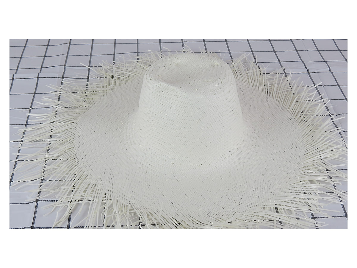 Teardrop Crown Fringed Paper Hat Body | product photo