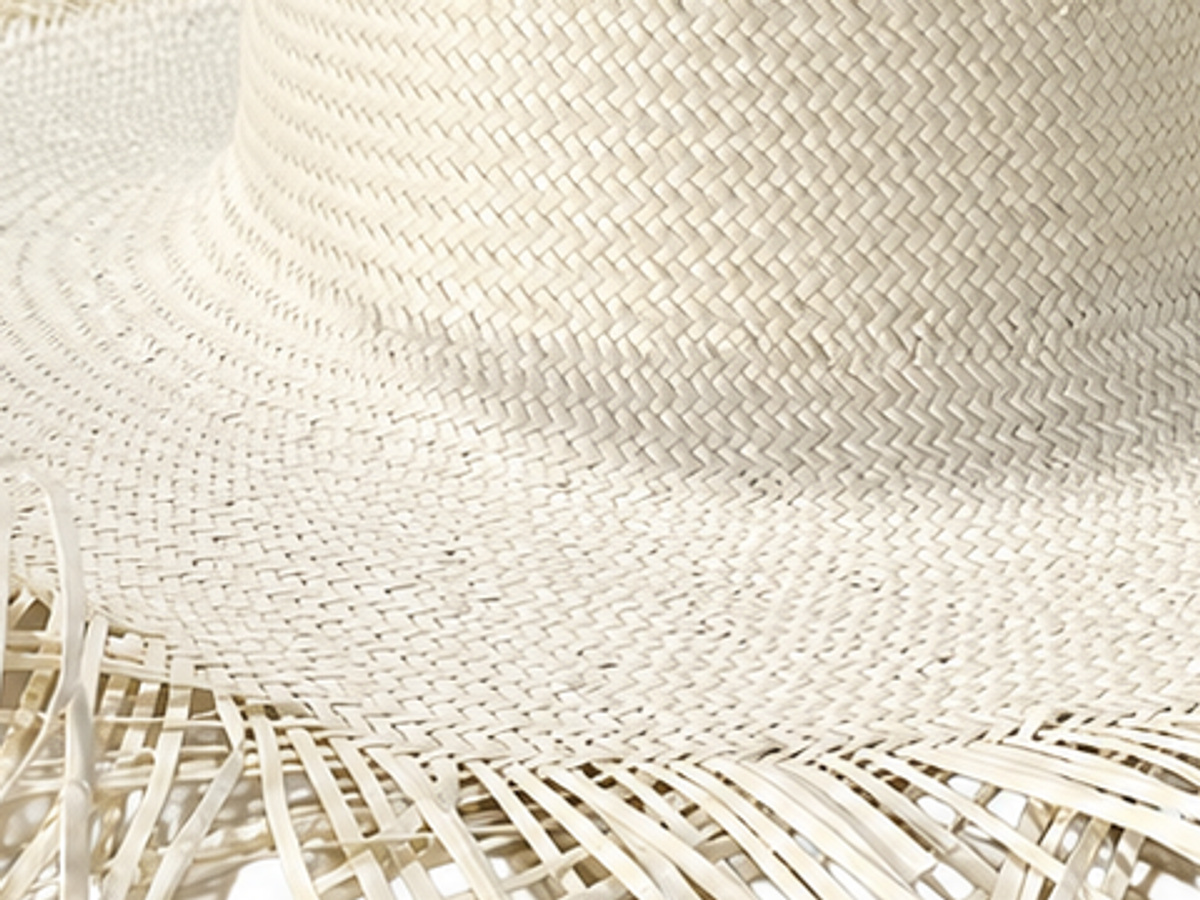 handwoven paper hat body Shantung paper hat body for wholesale production