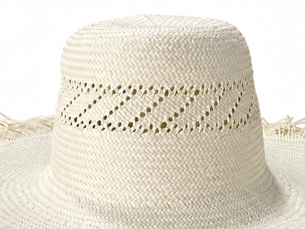 handwoven paper hat body Shantung paper hat body for wholesale production