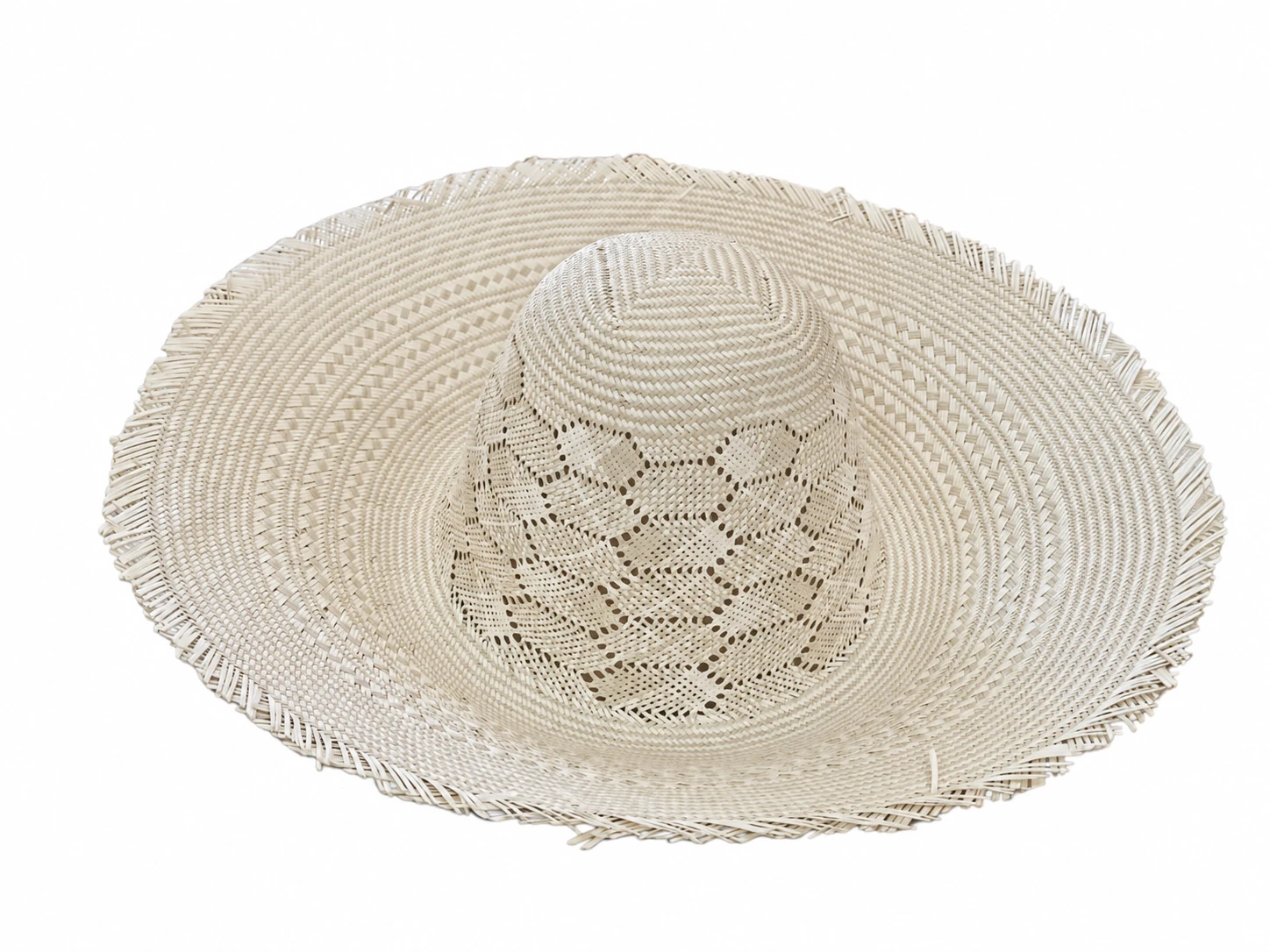 Paper hat body in a light finish