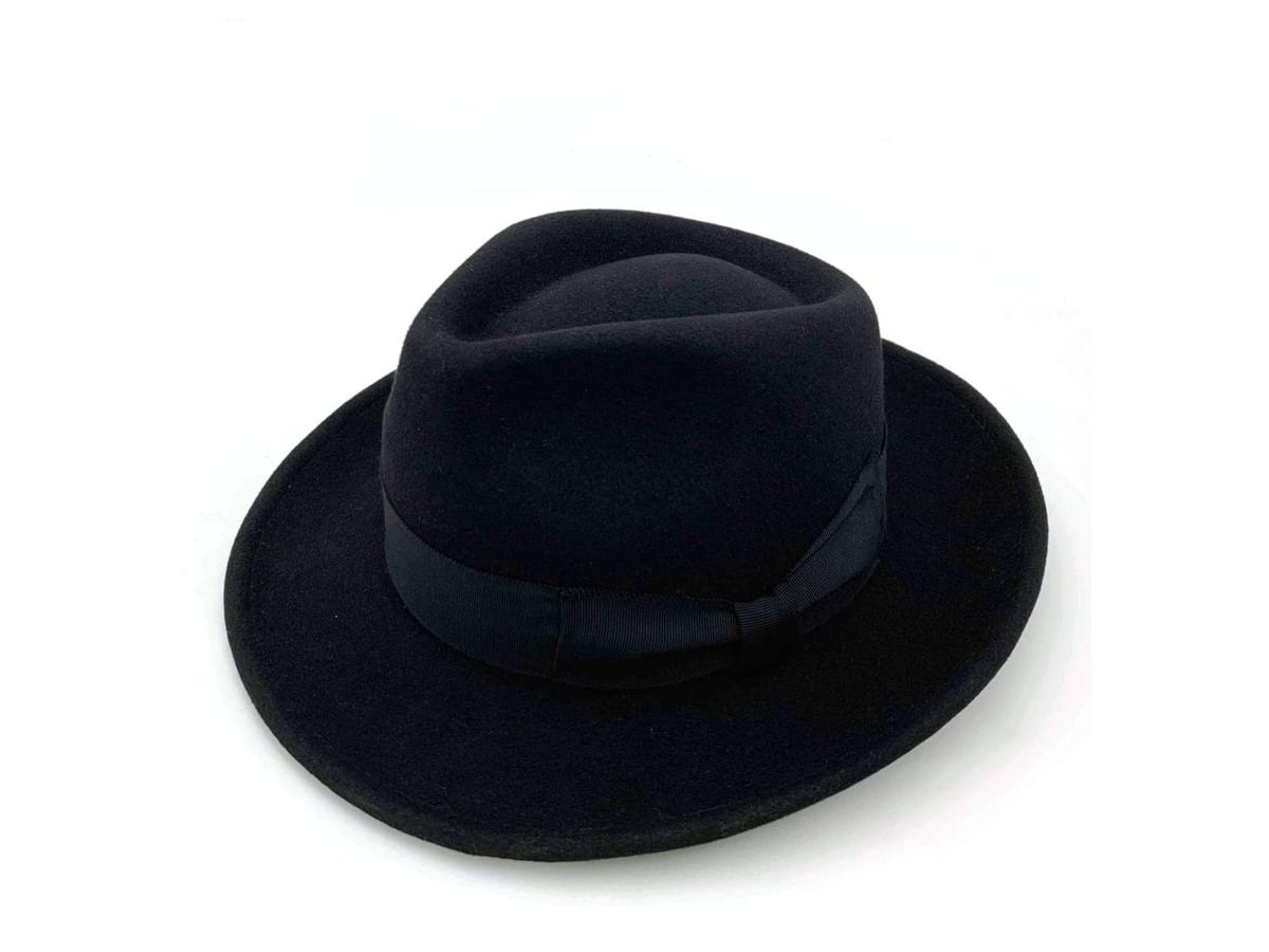 Wool Black Formal Fedora | product photo