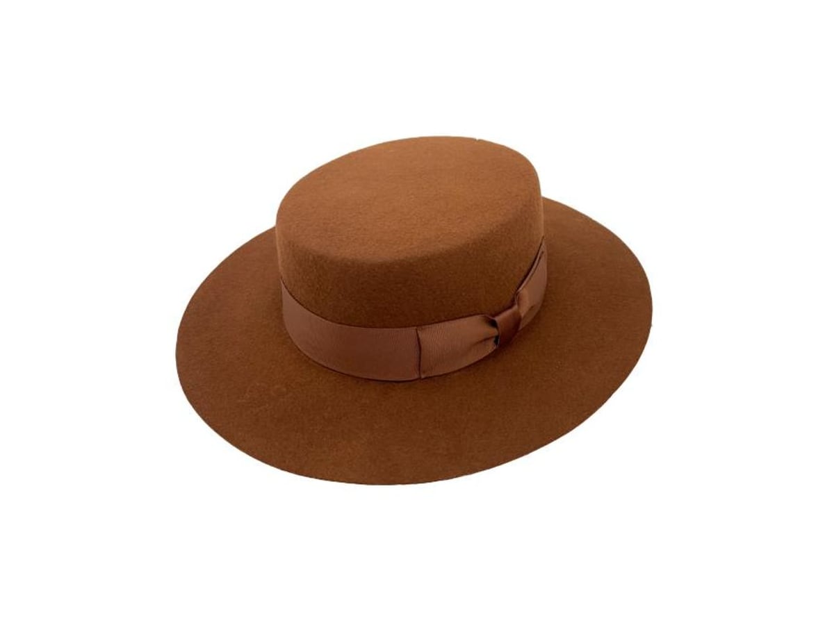 Wool Boater Hat | product photo