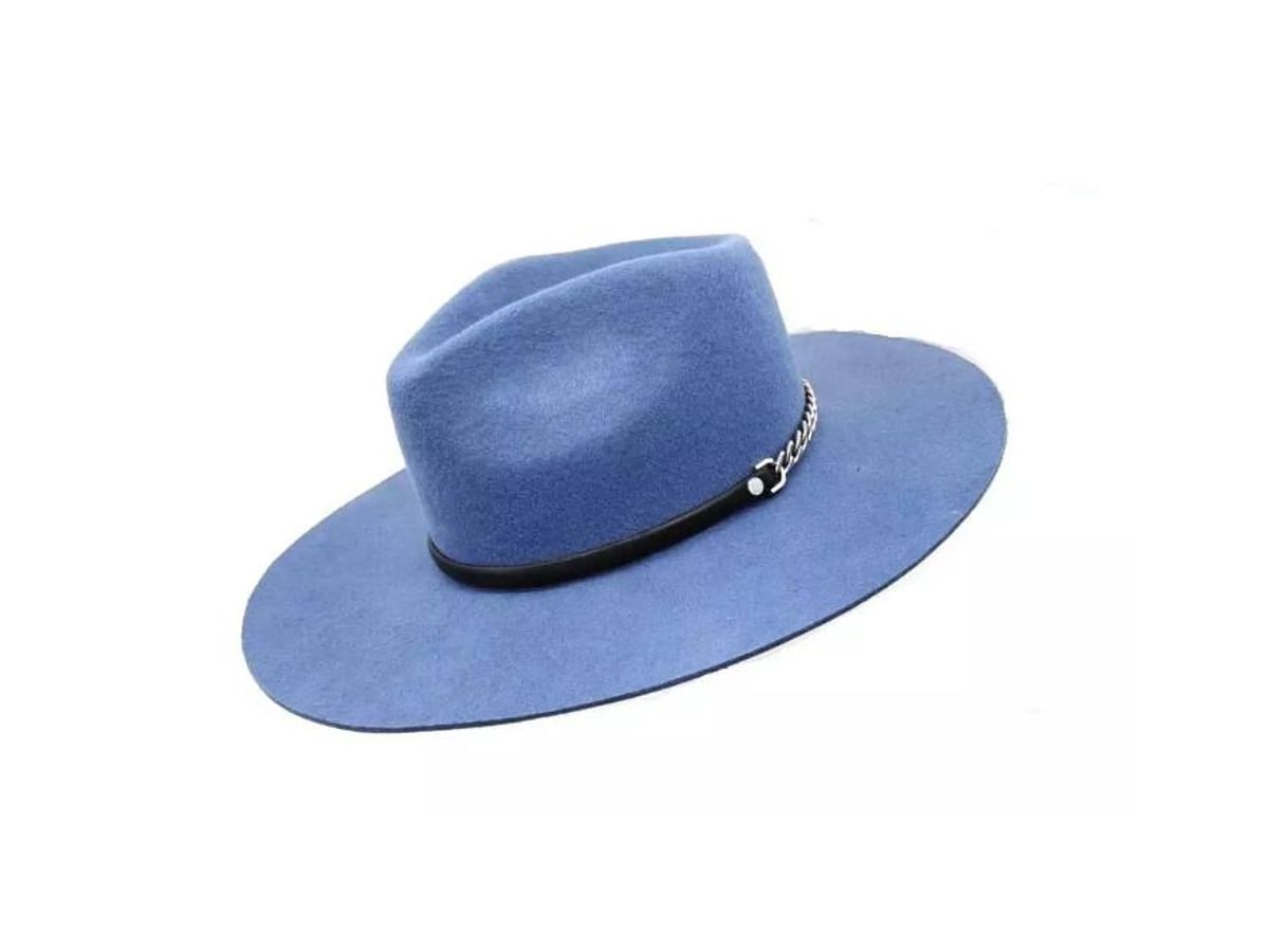 Wool Flat Top Wide Brim Hat | product photo