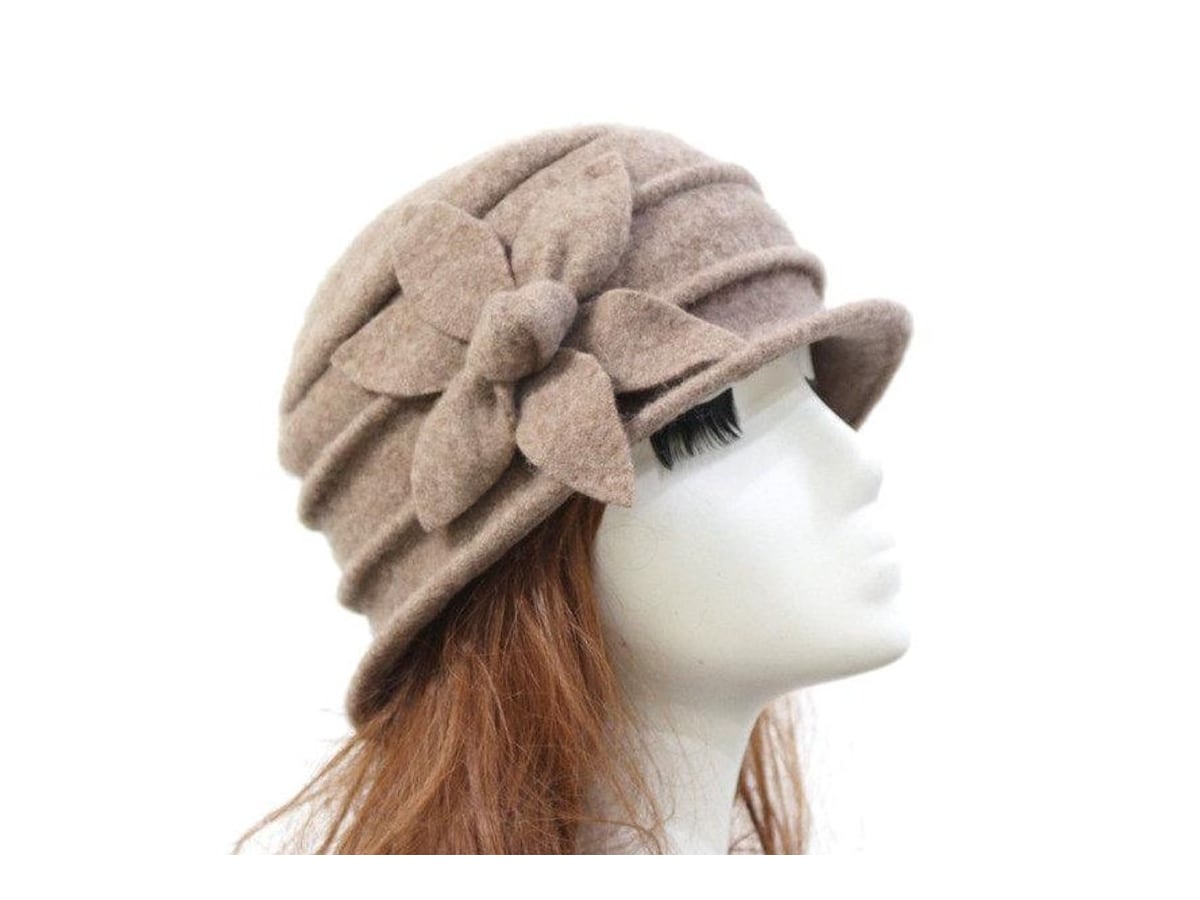 Wool Flower Cloche Hat | product photo