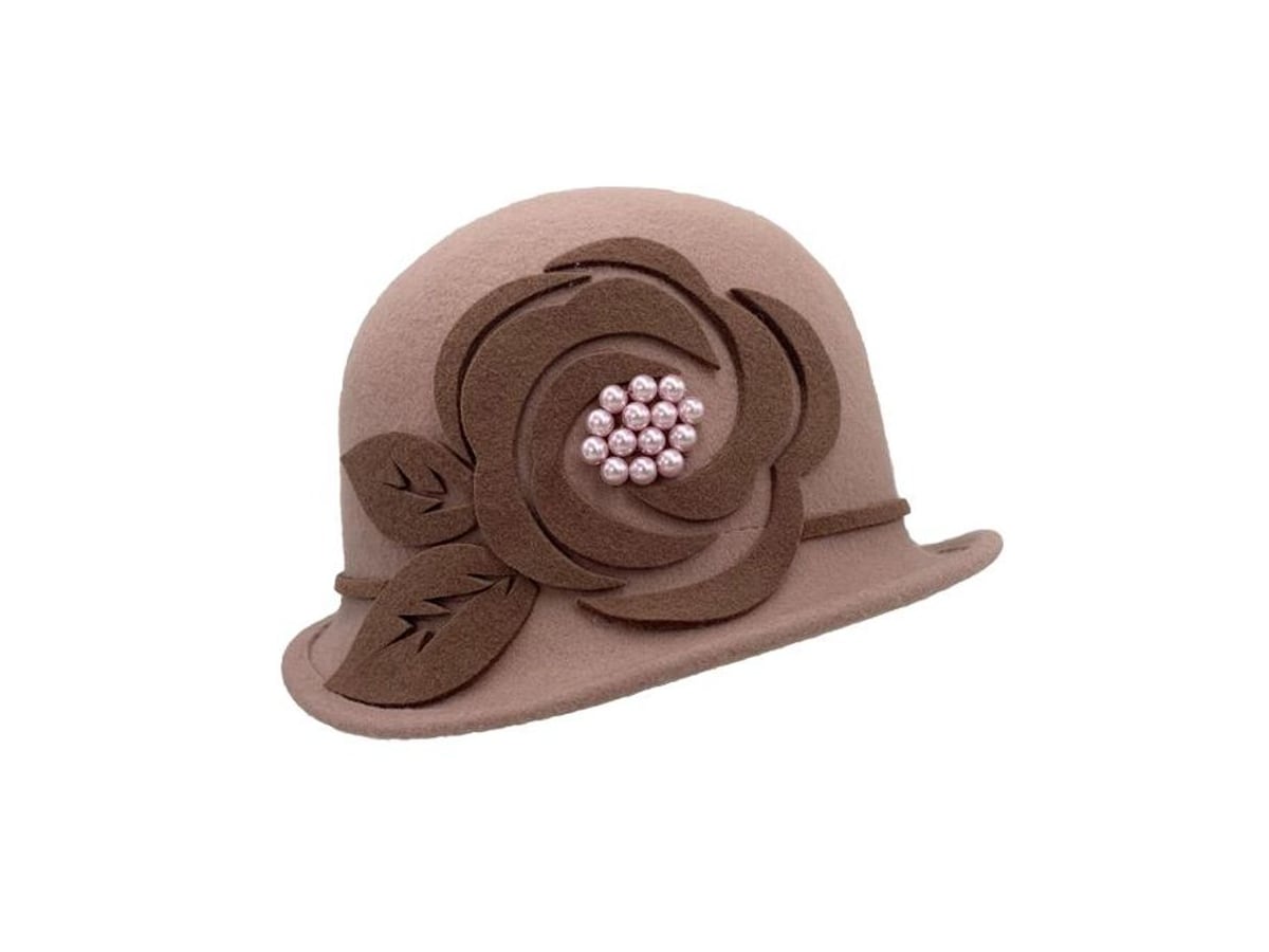 Wool Flower Trim Cloche | product photo